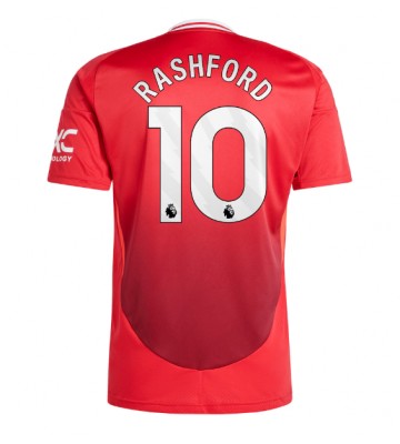 Manchester United Marcus Rashford #10 Primera Equipación 2024-25 Manga Corta